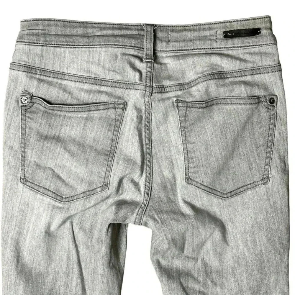 Anthro Pilcro Medium Gray High Rise Skinny Denim Jeans Women's sz 27 - Picture 7 of 7